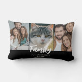 フォトコラージュ3家族の名前(年) ランバークッション (裏面)