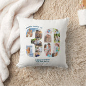 フォトコラージュ30歳の誕生日パーソナライズされた記念 クッション (ブランケット)
