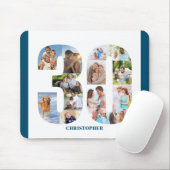 フォトコラージュ30歳の誕生日30 パーソナライズされた マウスパッド (マウス)