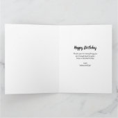 フォトコラージュ40写真パーソナライズされた誕生日 カード (内部)