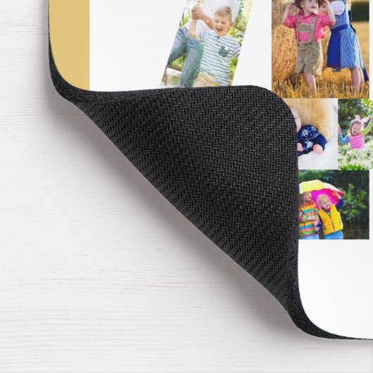 フォトコラージュ40歳の誕生日40カスタム歳 マウスパッド (コーナー)