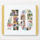 フォトコラージュ40歳の誕生日40カスタム歳 マウスパッド (正面)