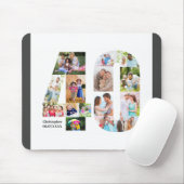 フォトコラージュ40歳の誕生日40 パーソナライズされた マウスパッド (マウス)