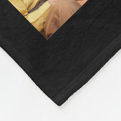 フォトコラージュ45写真テンプレートパーソナライズされたブラック フリースブランケット (角)