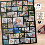フォトコラージュ45写真ブラック ジグソーパズル<br><div class="desc">おもしろいユニーク時間と時間を繰り返して贈り物のための45枚の写真のコレクションの記憶に残るギフトを作成するか、完成後にパズルを一緒に接着することによぶら下がったり、記念壁を作成する。記念日や祖父母の贈り物、誕生日やマイルストーンの達成や退職者の贈り物や休暇の写真やテーマのコレクションのためのおもしろいに最適お気に入りの。編集可能な黒の背景は、[追クリック加]タブでで変更すカスタマイズることができる。写真のヒント：最も速最高のい/結果を得るには、被写体が中央にある写真を選択し、四角い形にプリクロップしてからアップロードし、写真の宇宙を完全に満たす。この連絡デザイもしナーを変更するか、別のデザインで変更する。</div>
