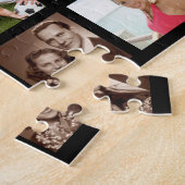 フォトコラージュ45枚の写真パーソナライズされたのカスタム色 ジグソーパズル (側面)