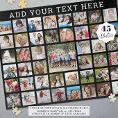 フォトコラージュ45枚の写真パーソナライズされたのカスタム色 ジグソーパズル