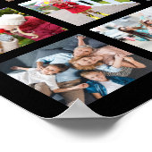 フォトコラージュ45枚の写真パーソナライズされたのカスタム色 ポスター (角)