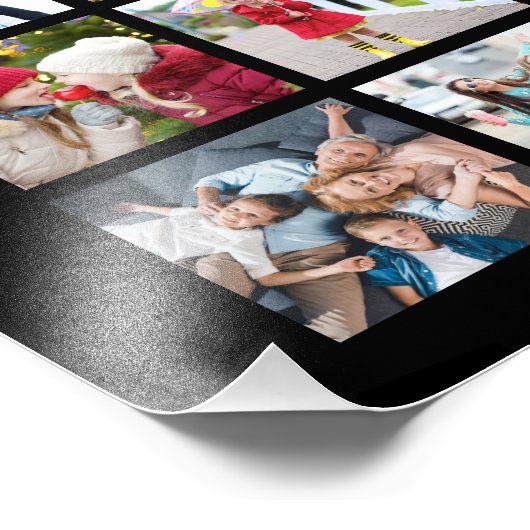 フォトコラージュ45枚の写真パーソナライズされたカスタム フォトプリント            (角)