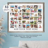 フォトコラージュ45枚パーソナライズされた白 フォトプリント           