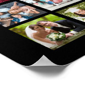 フォトコラージュ53枚の写真パーソナライズされたのカスタム色 ポスター (角)