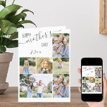 フォトコラージュ6写真ハッピーマザーズデイカード シーズンカード<br><div class="desc">6枚の写真を持つ自分の母の日のカードを作成お気に入りのする。写真テンプレートは写真を追加するように設定され、ポートレート、正方形/インスタグラム、ランドスケープ形式の写真コラージュで表示される。ハッピー母の日は手書きのスクリプトとタイポグラフィで文字で表されエレガントお洒落る。年と自分のメッセージを内部に追加するこパーソナライズされたともできる。フレームに値するキープサプライカード。</div>