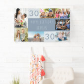 フォトコラージュ7パーソナライズされた写真30歳 横断幕 (インサイチュ)