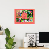 フォトコラージュ7最高の写真シスターエバーコーラル ポスター (ホームオフィス)