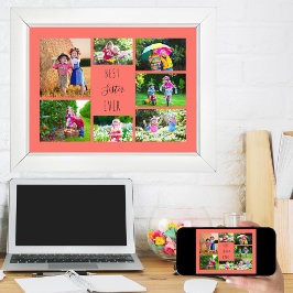 フォトコラージュ7最高の写真シスターエバーコーラル ポスター