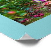 フォトコラージュ7最高の写真叔母エバースカイブルー ポスター (角)