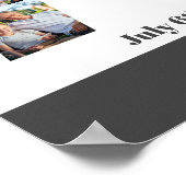 フォトコラージュ70 パーソナライズされた 70誕生日 ポスター (角)