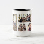 フォトコラージュ8写真カスタム ツートーンマグカップ (中央)