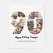 フォトコラージュ90ナンバーミニマルモダンリストシンプル フリースブランケット (正面)