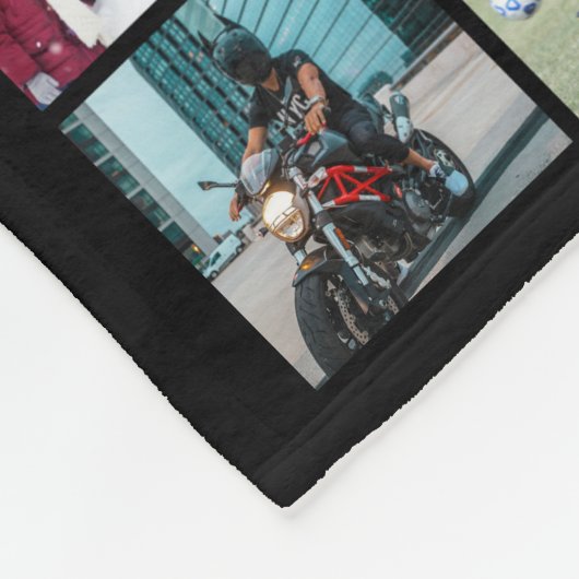 フォトコラージュ99正方形イメージ フリースブランケット (角)