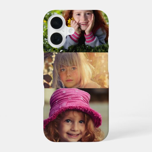 フォトコラージュ カスタム iPhone カーゼ 16ケース (裏面)