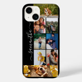 フォトコラージュ カリグラフィー モノグラム ネームスクリプト Case-Mate iPhoneケース (裏面)