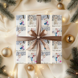 フォトコラージュ クリスマス ラッピングペーパー