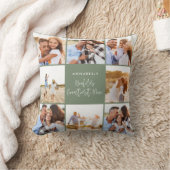 フォトコラージュ·セージ·グリーンガーリーの母モダン親日 クッション (ブランケット)