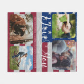 フォトコラージュ フリースブランケット (正面(横))