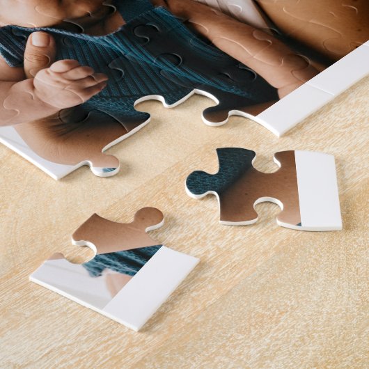 フォトコラージュ | ミニマリストクリスマスホリデーギフト ジグソーパズル (側面)