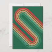 フォトコラージュ – レトロストライプアーチ – 最高 シーズンカード (裏面)