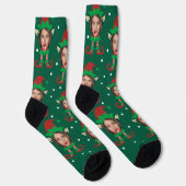 フォトコラージュ 変顔 クリスマスエルフ ソックス (右)