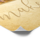 フォトコラージュ – 孫の人生を壮大に素朴作る ポスター (角)