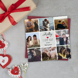 フォトコラージュ「愛してるよ」バレンタインデー