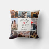 フォトコラージュ「愛してるよ」バレンタインデー クッション (裏面)