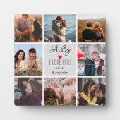 フォトコラージュ「愛してるよ」バレンタインデー フォトプラーク (正面)
