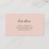 フォトコラージュ&書道モノグラム写真家 名刺 (裏面)