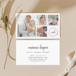 フォトコラージュ&書道モノグラム写真家 名刺