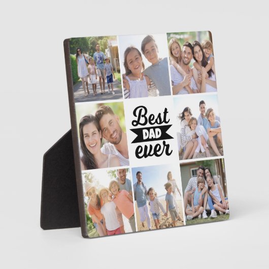 フォトコラージュ |最高のパパ フォトプラーク (正面)