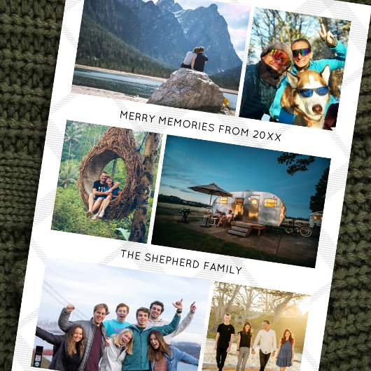 フォトコラージュ 楽しい旅行の思い出 シーズンカード