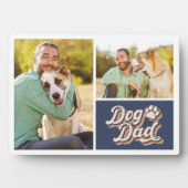フォトコラージュ |犬のパパポープリント フォトプラーク (正面)