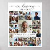 フォトコラージュ 追悼式 人生の祝祭 ウェルカム ポスター (正面)