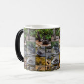 フォトコラージュ、魔法モーフマグカップ。 モーフィングマグカップ (正面左)