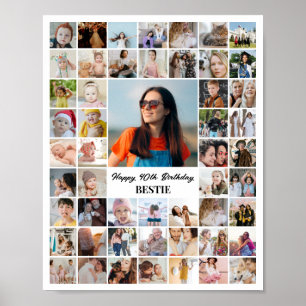 フォトコラージュ 52枚 8x10 16x20 24x30 白 ポスター