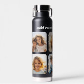 フォトコラージュ – 6フォトコラージュカスタム文字 ウォーターボトル (正面)