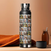 フォトコラージュ – 6枚の写真をパターングリッド全体 ウォーターボトル