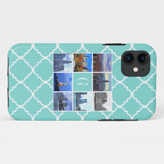 フォトコラージュ – 8枚の画像Sq Case-Mate iPhoneケース (裏面(横))