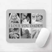 フォトコラージュ「I LOVE YOU DADDY」 マウスパッド (マウス)