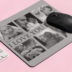フォトコラージュ「I LOVE YOU DADDY」 マウスパッド