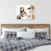 フォトコラージュ – Loving Life with You - Gray Marble キャンバスプリント (インサイチュ (寝室))